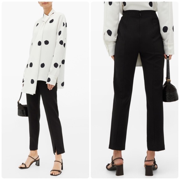 Tibi Pants - Tibi Slit Ankle Skinny Pants